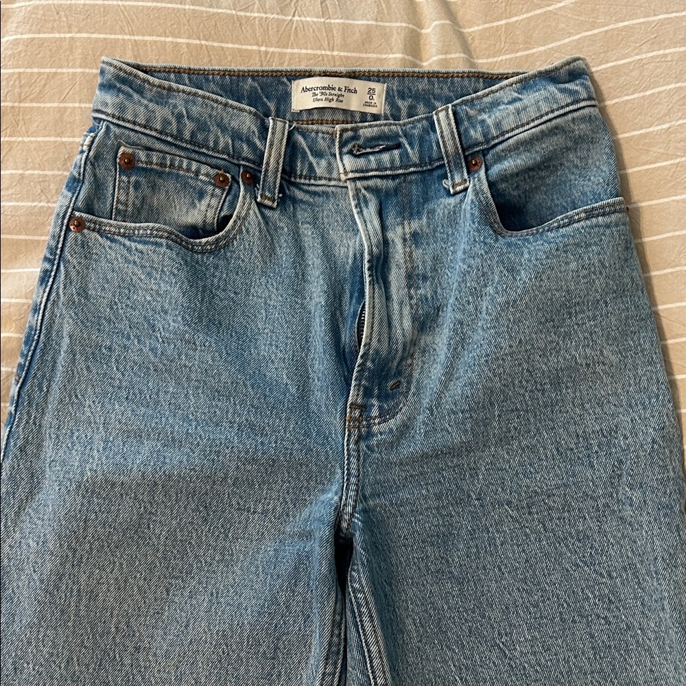 Abercrombie & Fitch Light Blue Denim Pants